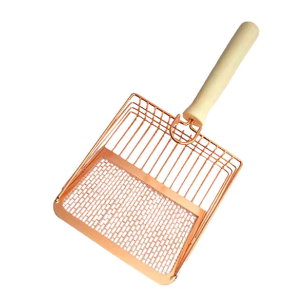 Pet Poops Shovel Comfortable Grip Cat Litter Shovel Cat Surface Supplies Cat Scooper Stainless Increased Litter Steel - Image 4