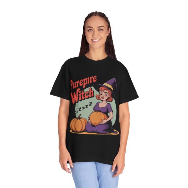 Whimsical Halloween T-Shirt, Purepire Witch Tee, Fun Fall Apparel, Cute Pumpkin Shirt, Halloween Party Wear, Spooky Themed Gift - Image 7