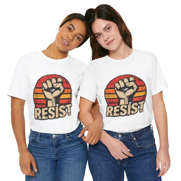 Resist Graphic Tee | Unisex Jersey Shirt for Activism, Protest, Statement Wear, Gift for Social Justice Advocates - Image 3