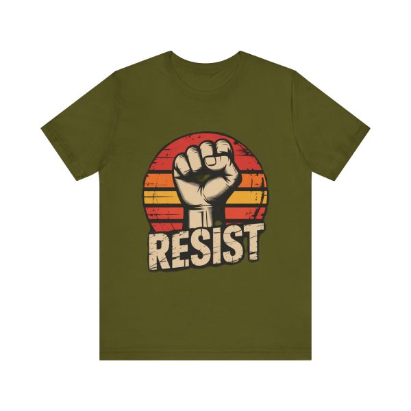Resist Graphic Tee | Unisex Jersey Shirt for Activism, Protest, Statement Wear, Gift for Social Justice Advocates - Image 6