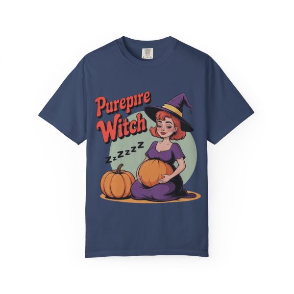 Whimsical Halloween T-Shirt, Purepire Witch Tee, Fun Fall Apparel, Cute Pumpkin Shirt, Halloween Party Wear, Spooky Themed Gift - Image 4