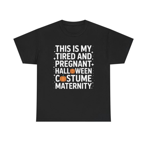 Halloween Maternity Tee, Funny Pregnancy Shirt, Unisex Cotton T-Shirt, Costume Idea, Expecting Parents Gift