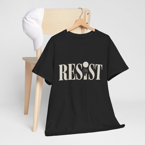 Unisex Heavy Cotton Tee 'Resist' - Empowerment Shirt, Activist Apparel, Protest T-Shirt, Gift for Change-Makers, Social Justice Wear - Image 2