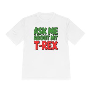 Unisex Dinosaur T-Shirt, Fun Tee, Gift for Dinosaur Lovers, Summer Wear, Quirky T-Rex Shirt, Casual Style