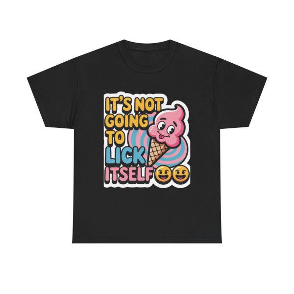 Funny Ice Cream Unisex Heavy Cotton Tee, Gift for Food Lovers, Summer T-Shirt, Quirky Apparel, Festival Clothing, Ice Cream Lover's [...] - Image 3