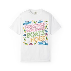 Prestige Worldwide Boat Party T-Shirt, Fun Graphic Tee for Summer, Perfect for Parties, Gifts, and Boating Enthusiasts